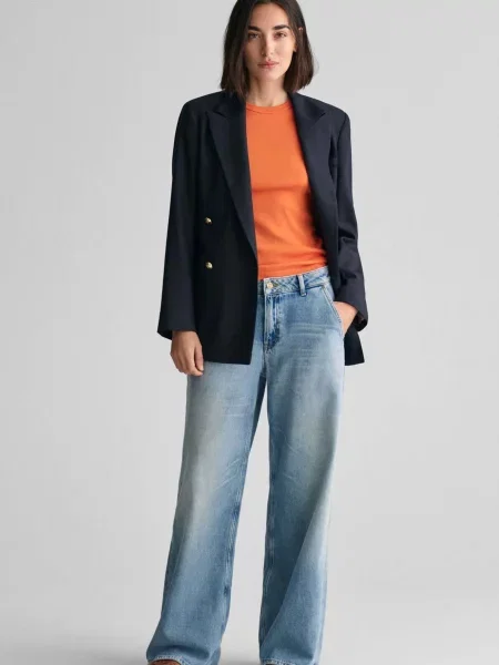 Майка Gant з високим коміром помаранчева