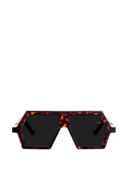Ochelari de soare Vava Eyewear cu imprimeu geometric maro