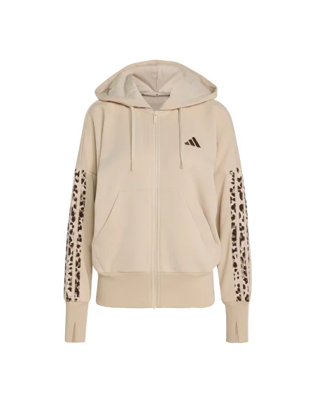 ADIDAS SPORTSWEAR Αθλητική μπλούζα φούτερ Seasonal Essentials εκρού σκούρο καφέ