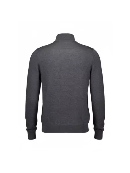 Sweter z golfem Gran Sasso wełniany szary