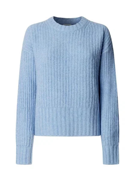 Pepe Jeans Pulover Ashley deschis albastru