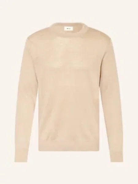 Sweter Z Lnu Ted beige beżowy