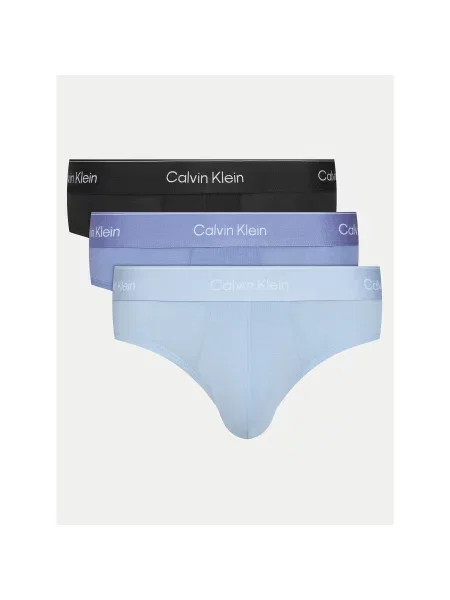 Calvin Klein Underwear Boxer trumpikės mėlyna / šviesiai mėlyna balkšva juoda