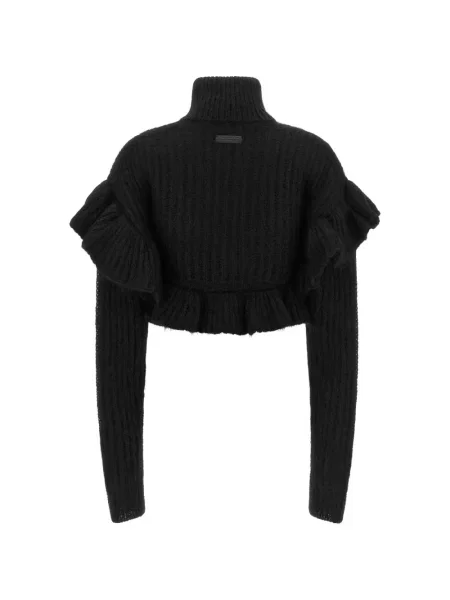 Pulover Elisabetta Franchi cu volane negru