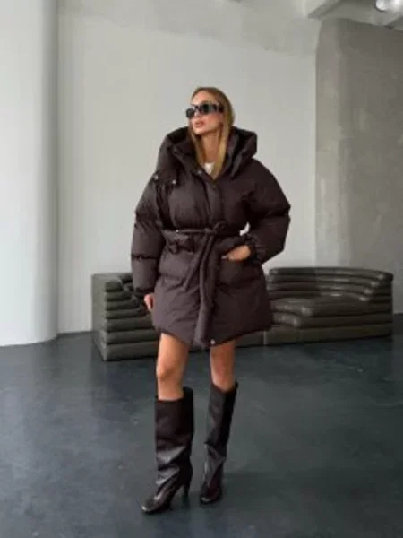 Зимова куртка Milirud темно-коричневий нейлон/поліестер коричнева