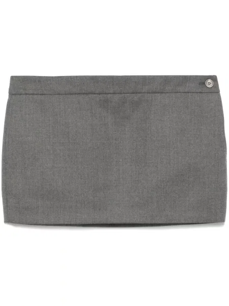 Fusta mini Wardrobe.nyc gri