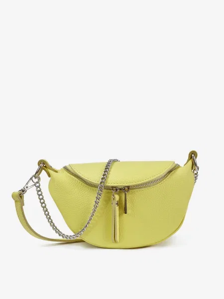 Regina Notte Поясна сумка Шкіра жовтий
