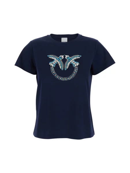 PINKO T-Shirt Quentin granatowy