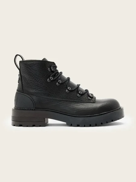 AllSaints ghete de piele Mccoy Hiking Boot negru