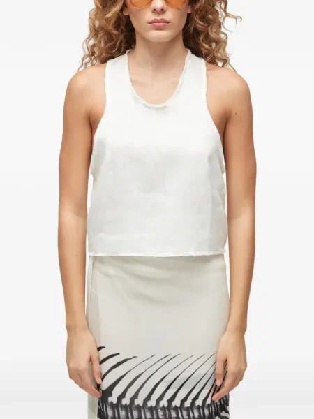 Tricou Osklen fără mâneci alb