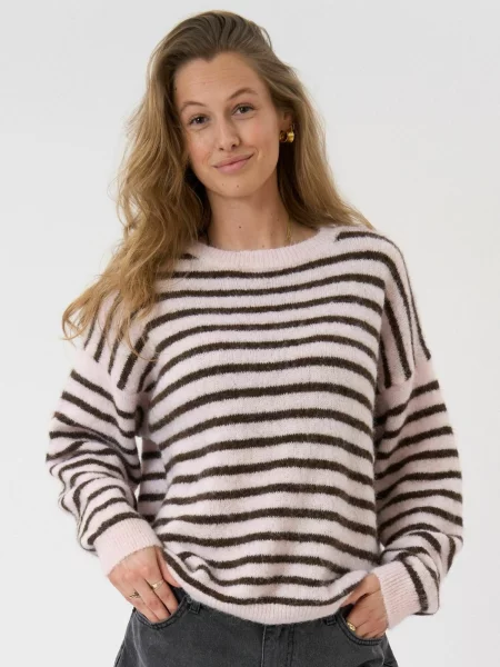 TEESHOPPEN Pulover Sienna Knit deschis roz