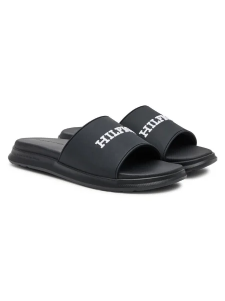 Šľapky Tommy Hilfiger DUAL DENSITY HILFIGER POOL SLIDE čierna