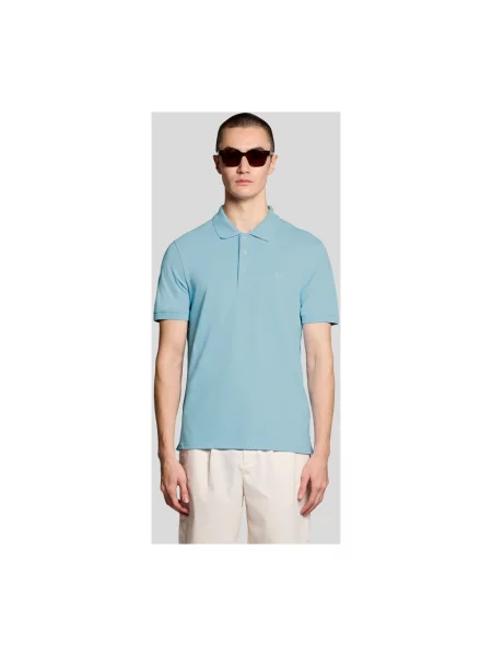 Koszulka polo Lyle & Scott niebieska