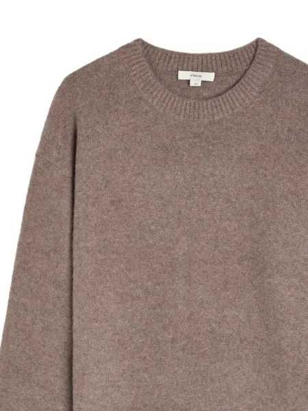 Pulover Vince cu decolteu rotund maro