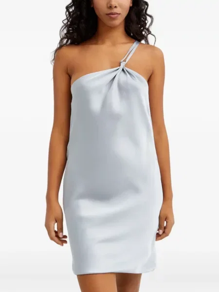 Mała mały sukienka mini Norma Kamali garniturowa szara