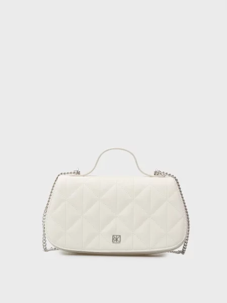 Стьобана сумка Calvin Klein біла