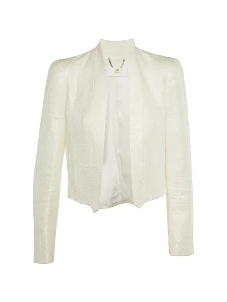 Lung sacou Elisabetta Franchi alb