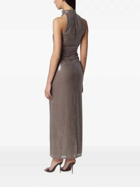 Rochie maxi Rotate Birger Christensen cu paiete maro
