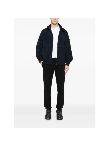 Spodnie cargo Stone Island z kamieniami czarne