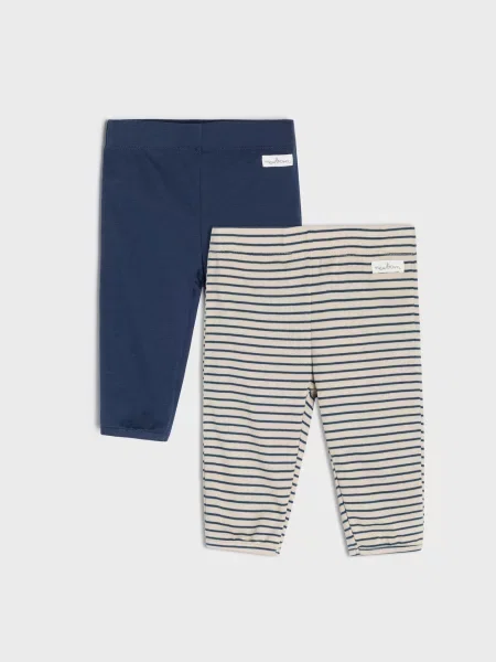 Sinsay kalhoty se střihem regular 2 pack béžová
