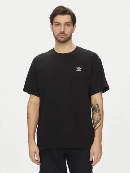 Тениска adidas Originals Essential с изчистен дизайн черно