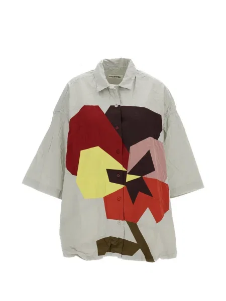 Koszula Casey Casey z nadrukiem szara