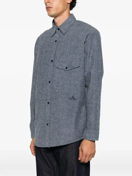 Cămașă Stone Island cu strasuri albastru