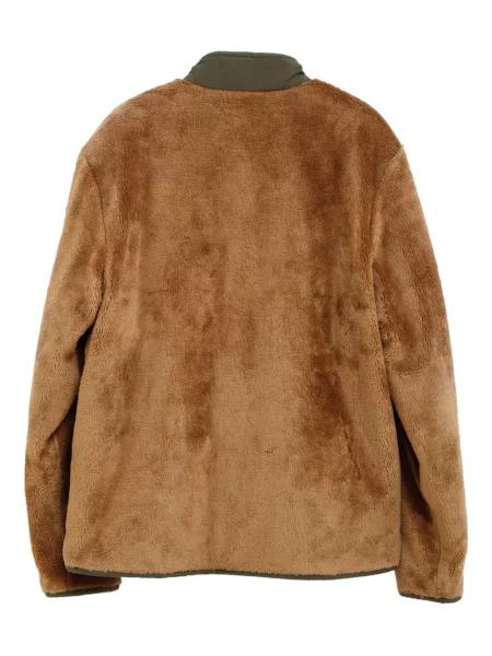 Geacă Moncler din fleece maro