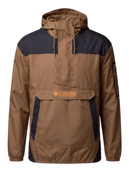 COLUMBIA Outdoorová bunda Challenger™ II hnedá / oranžová čierna