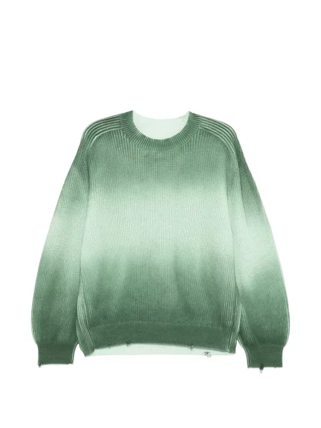 Pulover Croquis cu gradient verde