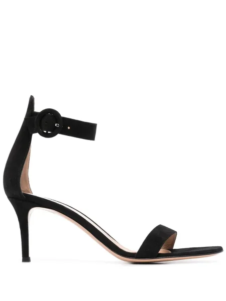 Sandale Gianvito Rossi din piele de căprioară negru