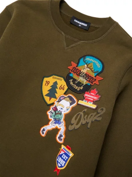 Bluza dziecięca Dsquared2 zielona