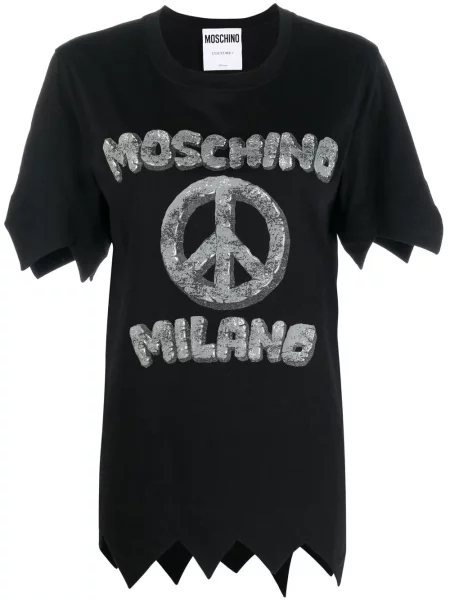 Tricou Moschino cu imagine negru