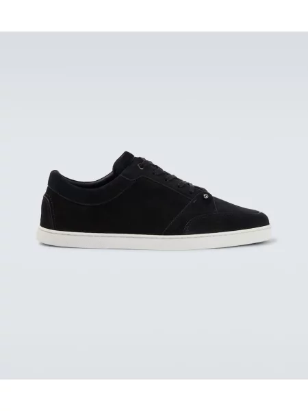 Sneakerși Christian Louboutin din piele de căprioară negru