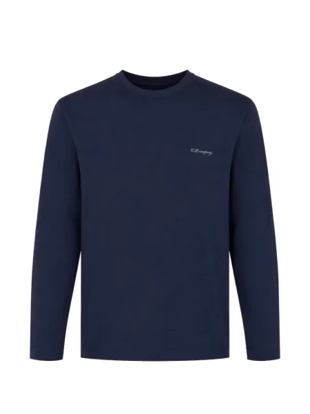 Lung tricou C.p. Company cu imagine albastru