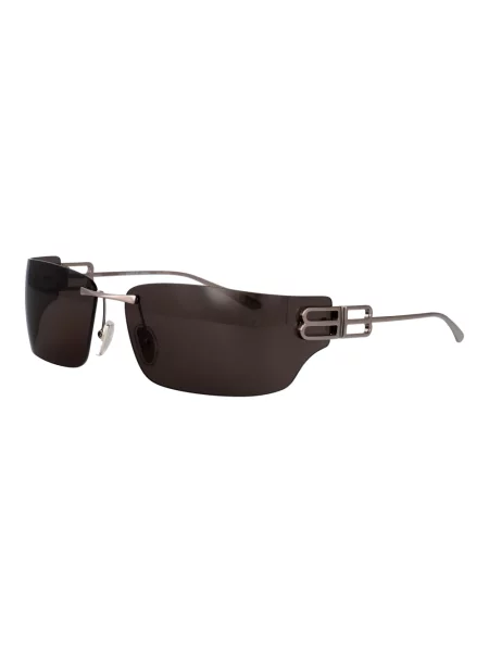 Lniane okulary przeciwsłoneczne Balenciaga szare