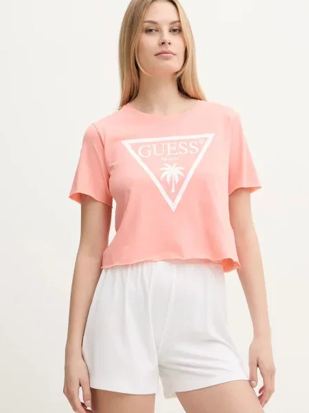 Тениска Guess оранжево