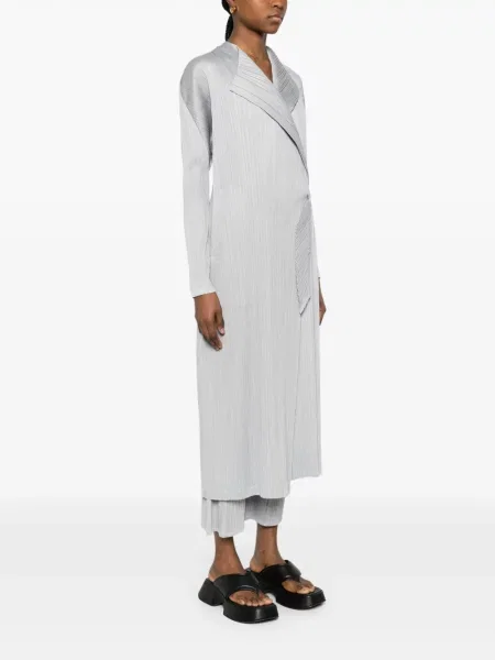 Palton Pleats Please Issey Miyake gri