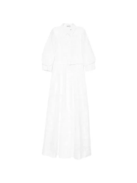 Sukienka maxi Simkhai w kwiatki garniturowa biała