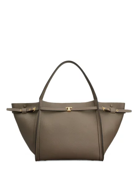 Geantă shopper Tod's cu cataramă maro