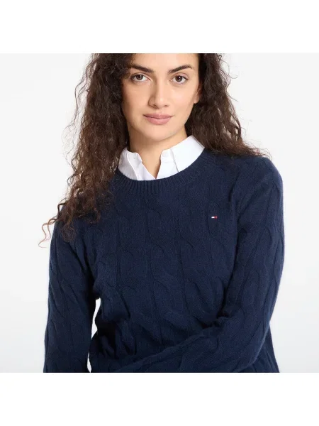 TOMMY HILFIGER Pulover albastru închis marină