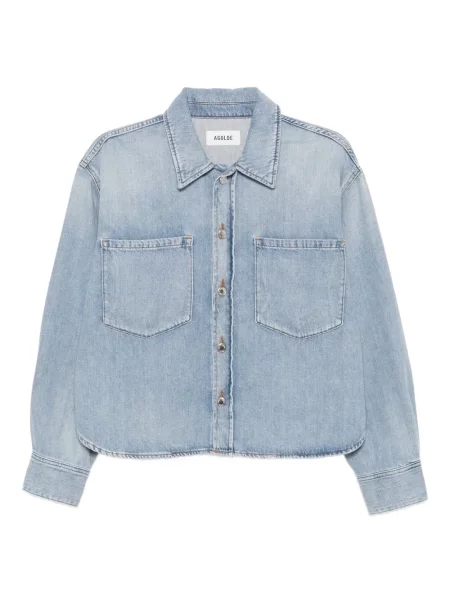 Koszula Agolde niebieska