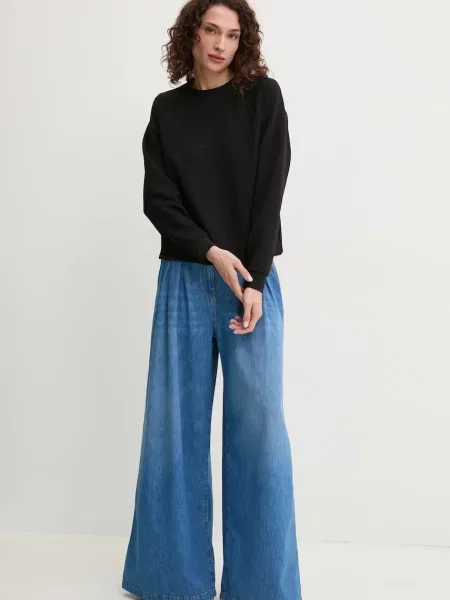 Bluza Armani Exchange z odkrytymi ramionami casual czarna