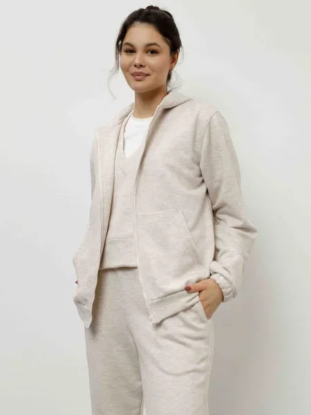 HARVEST Emily Кофта Бавовна/поліестер бежевий