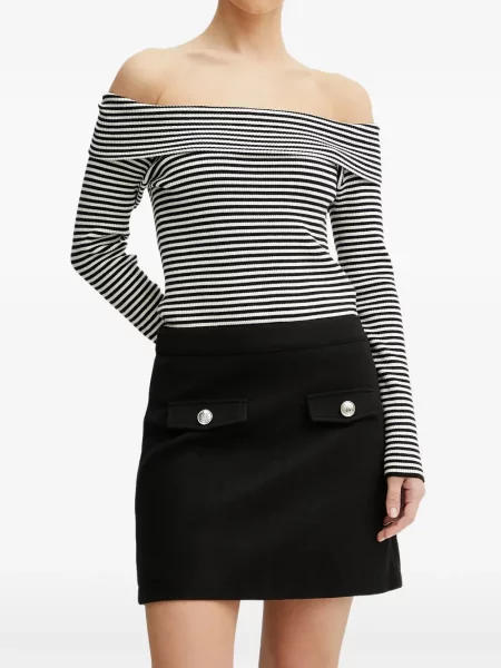 Rochie mini Morgan cu dungi negru