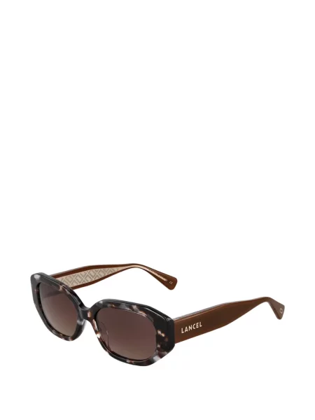 Ochelari de soare Lancel cu imprimeu geometric gri
