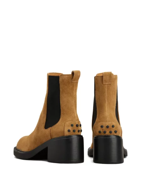Botine chelsea Tod's din piele de căprioară maro