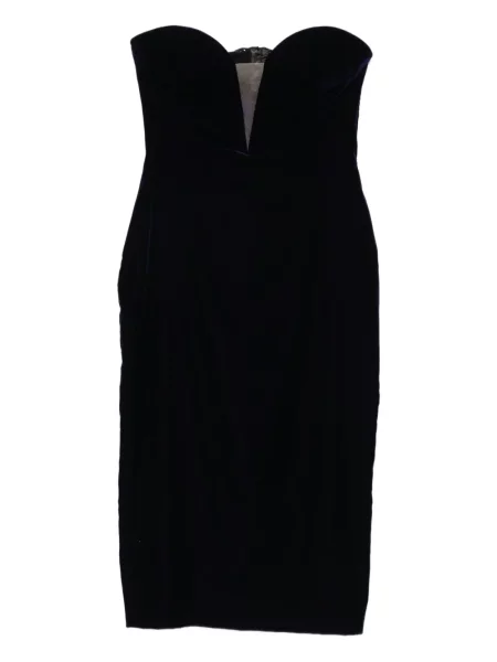 Rochie Tom Ford de catifea de costum albastru