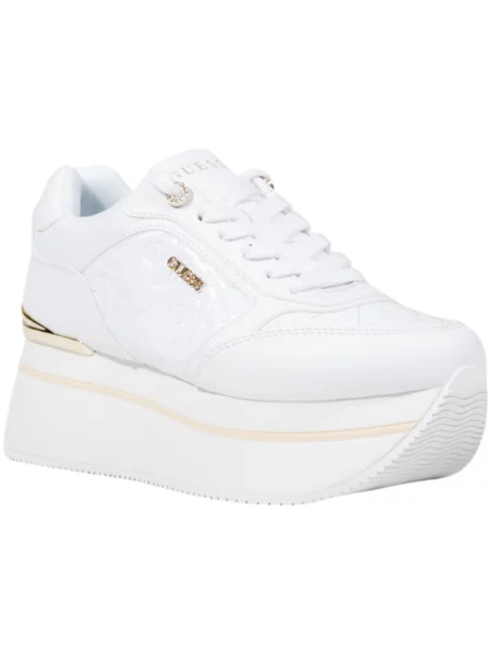 Tenisky Guess na platformě bílé