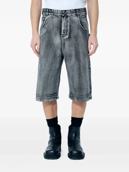 Kratke traper hlače Entire Studios siva